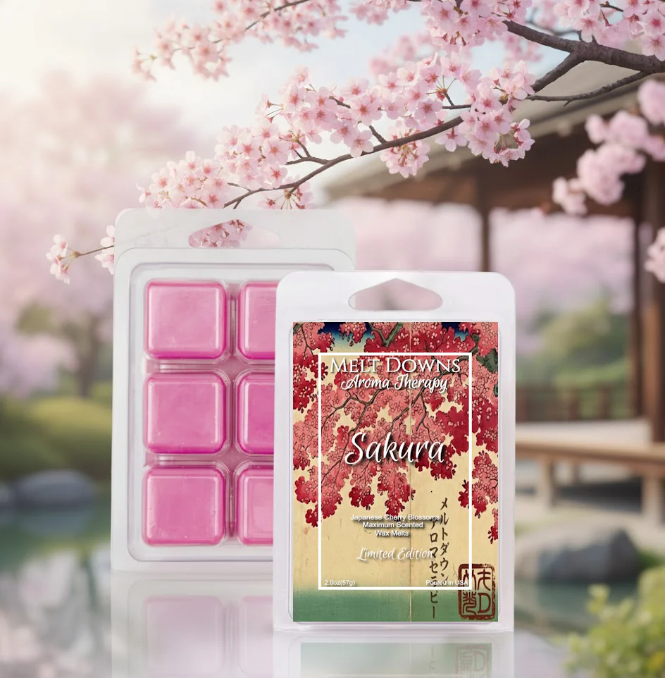 Sakura - Maximum Scented Wax Melt - Japanese Cherry Blossoms - February Limited Edition - Image 3