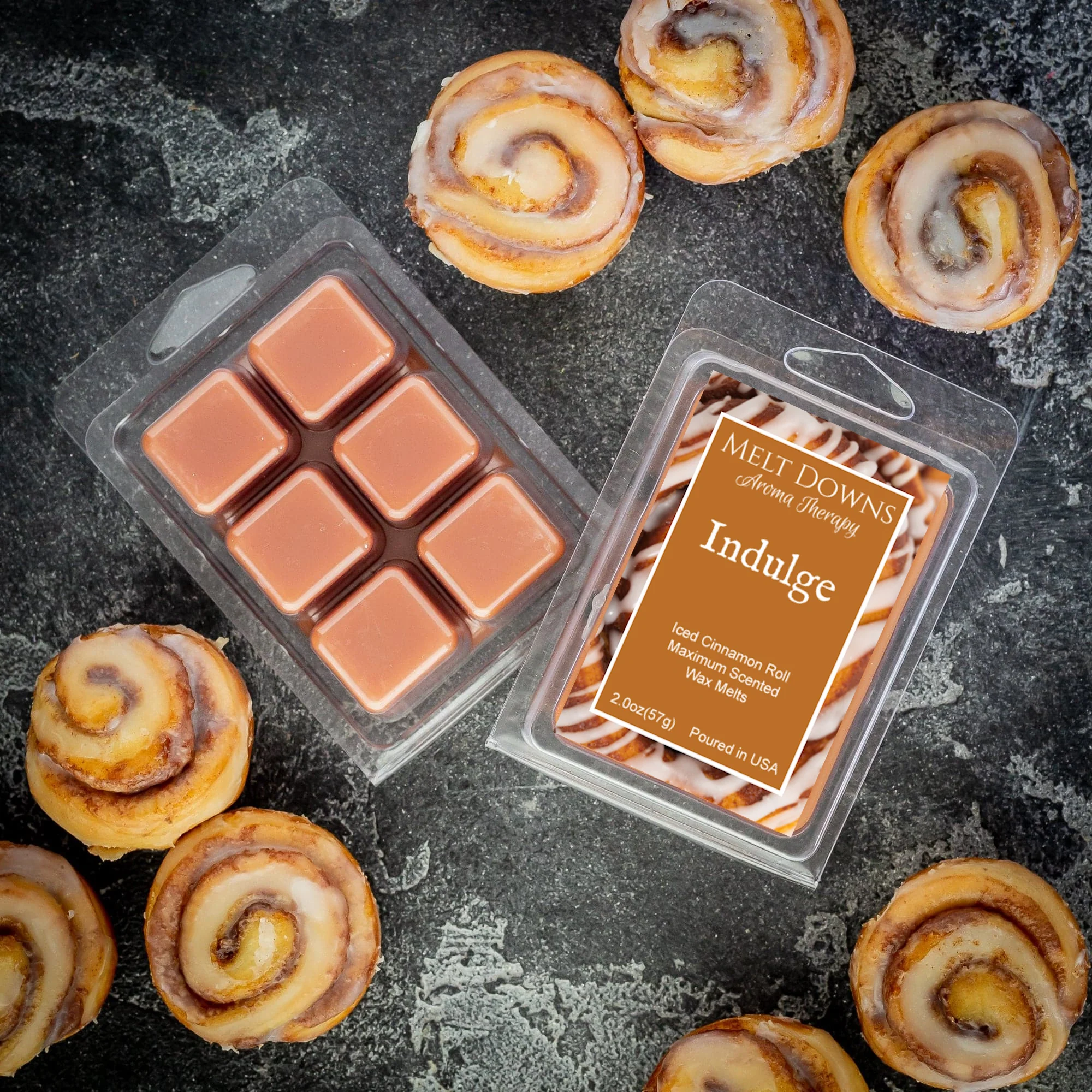 Indulge - Maximum Scented Wax Melt - Iced Cinnamon Roll - Image 2