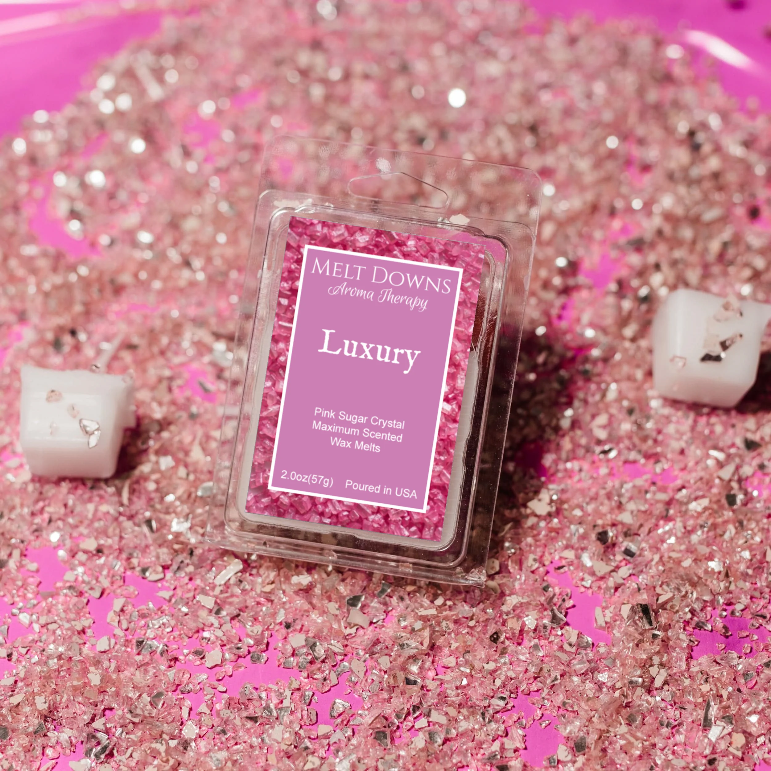 Luxury - Maximum Scented Wax Melt - Pink Sugar Crystals - Image 2