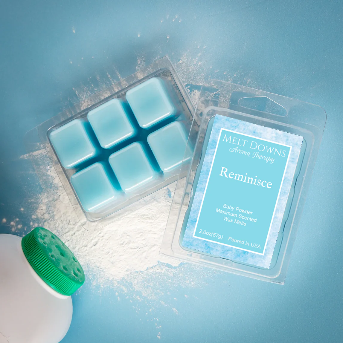 Reminisce - Maximum Scented Wax Melt - Baby Powder - Image 2