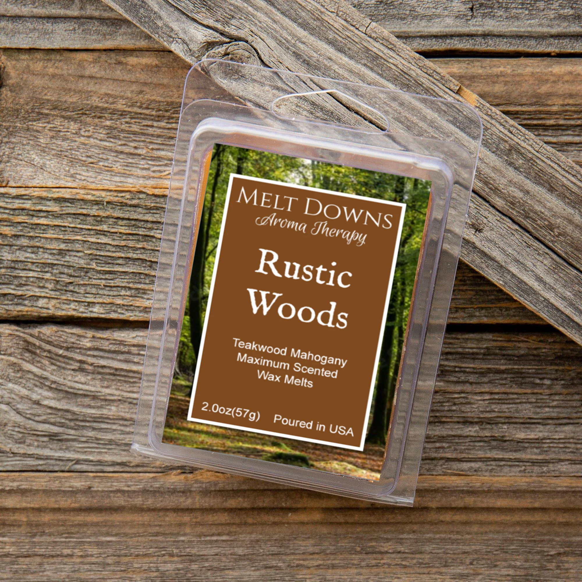 Rustic Woods - Maximum Scented Wax Melt - Teakwood Mahogany - Image 2